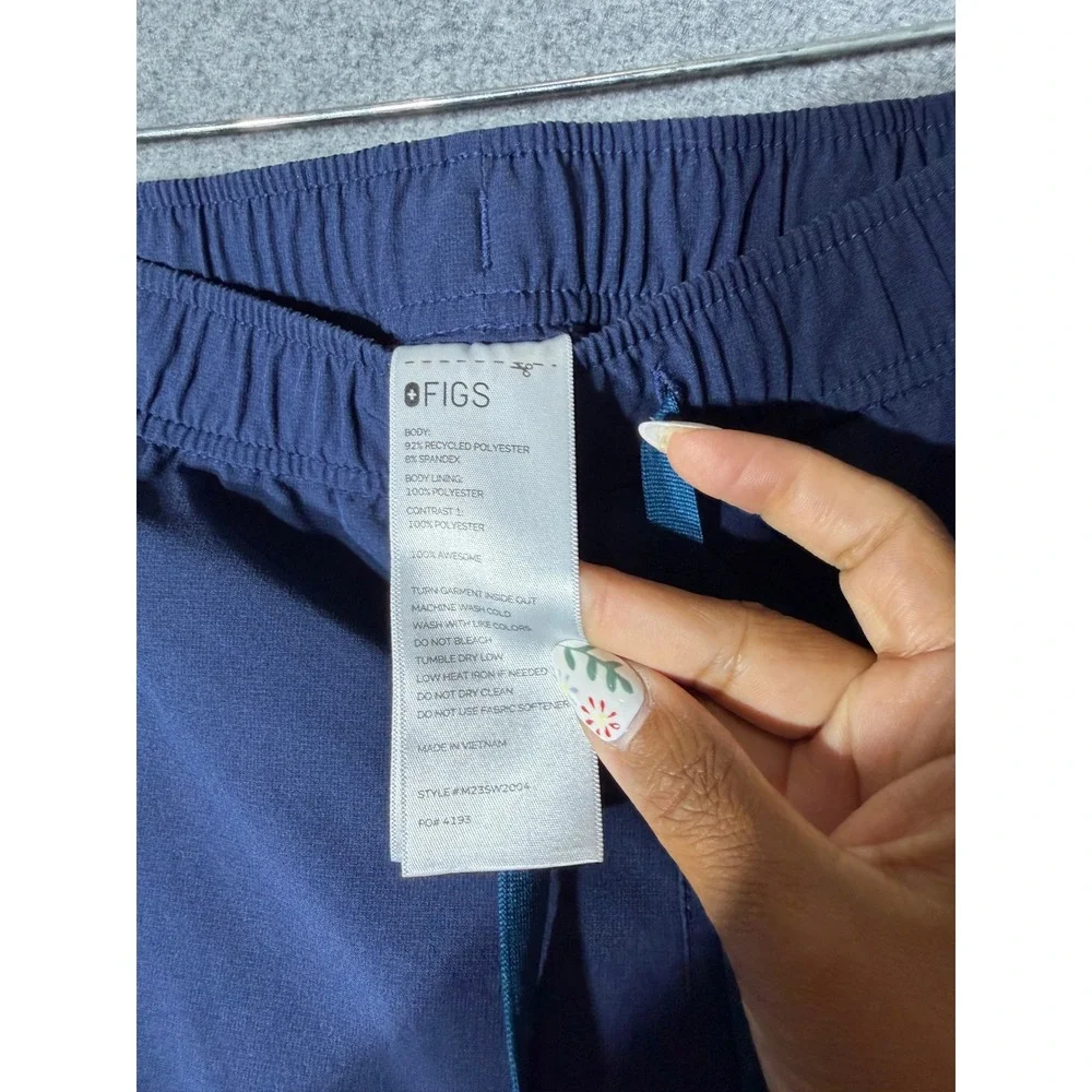 FIGS Technical Collection Mens Navy Blue Jogger Scrub Pants Size L M23SW2004